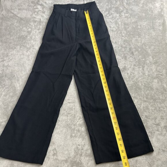 Christian Lacroix Pants Women Small Black Trouser Wide Leg High-Rise Rayon Blend - Picture 3 of 14